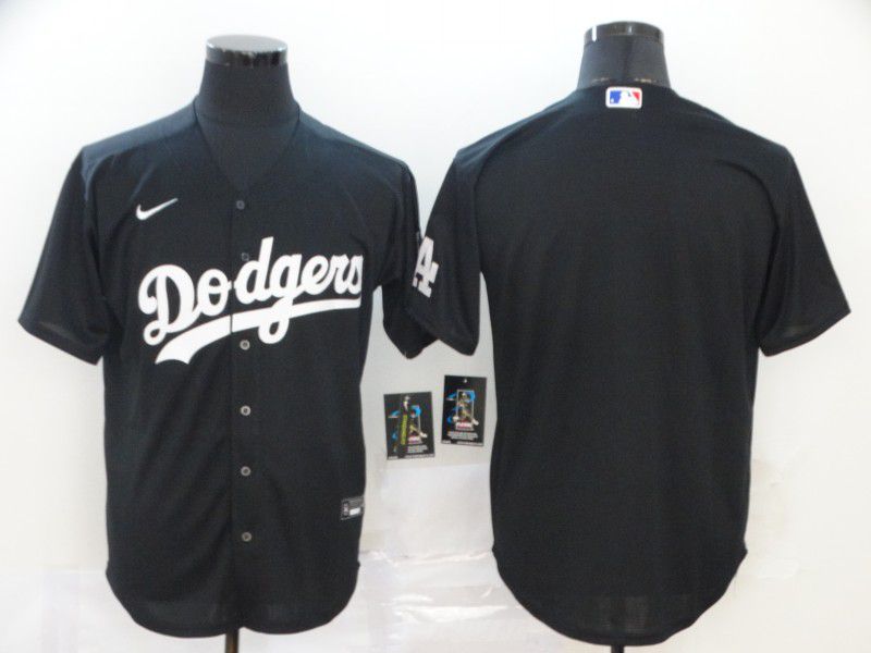 Men Los Angeles Dodgers Blank Black Nike Game MLB Jerseys->women mlb jersey->Women Jersey